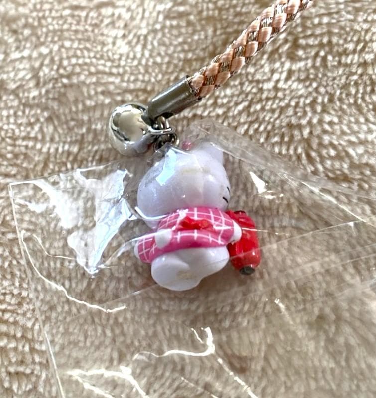 ご当地キティ 浅草限定 キティちゃん ストラップ はろうきてぃ ピンク