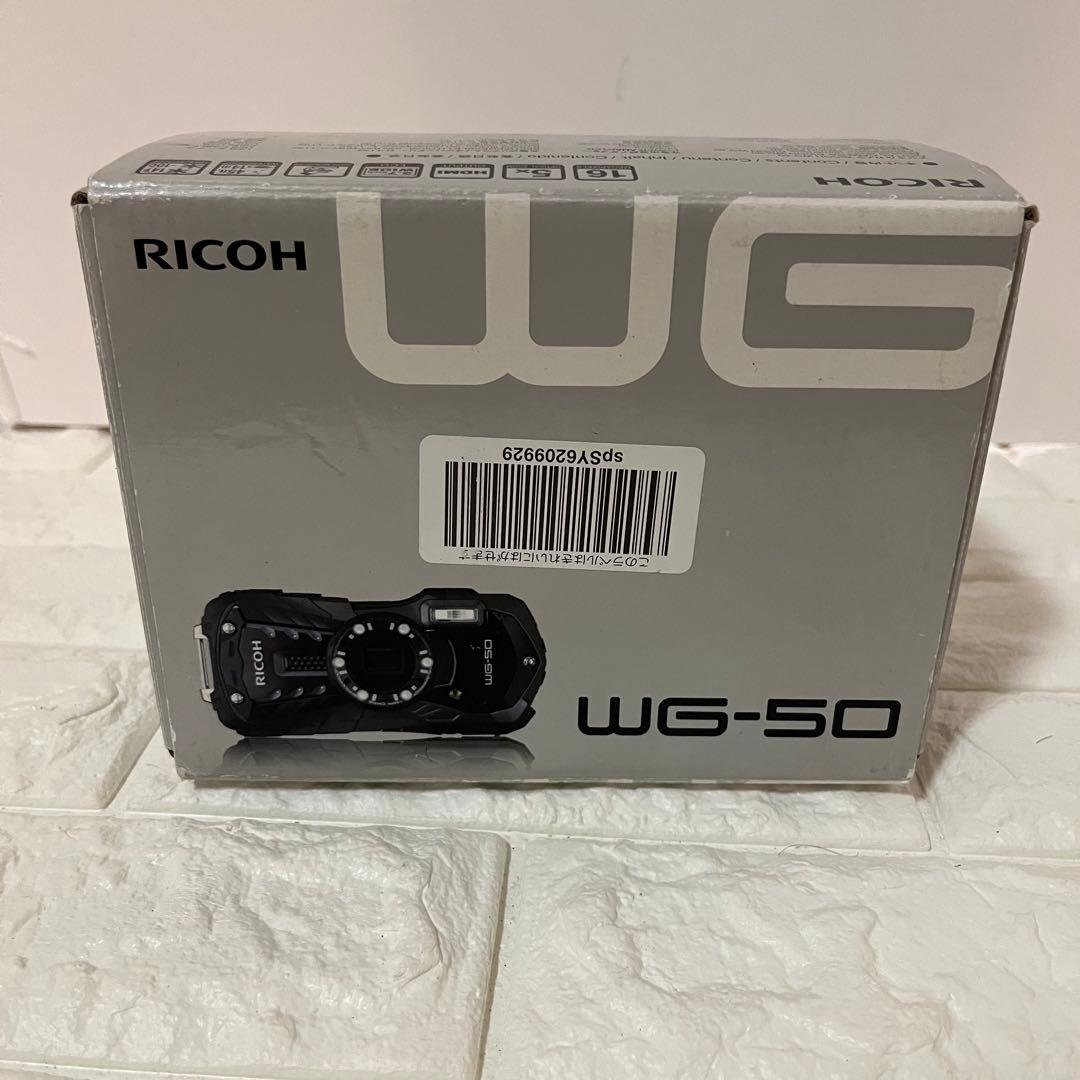 【動作良好】RICOH デジタルカメラ WG-50 ブラック Amazon | RICOH 防水デジタルカメラ RICOH WG-50 ブラック 防水14m耐