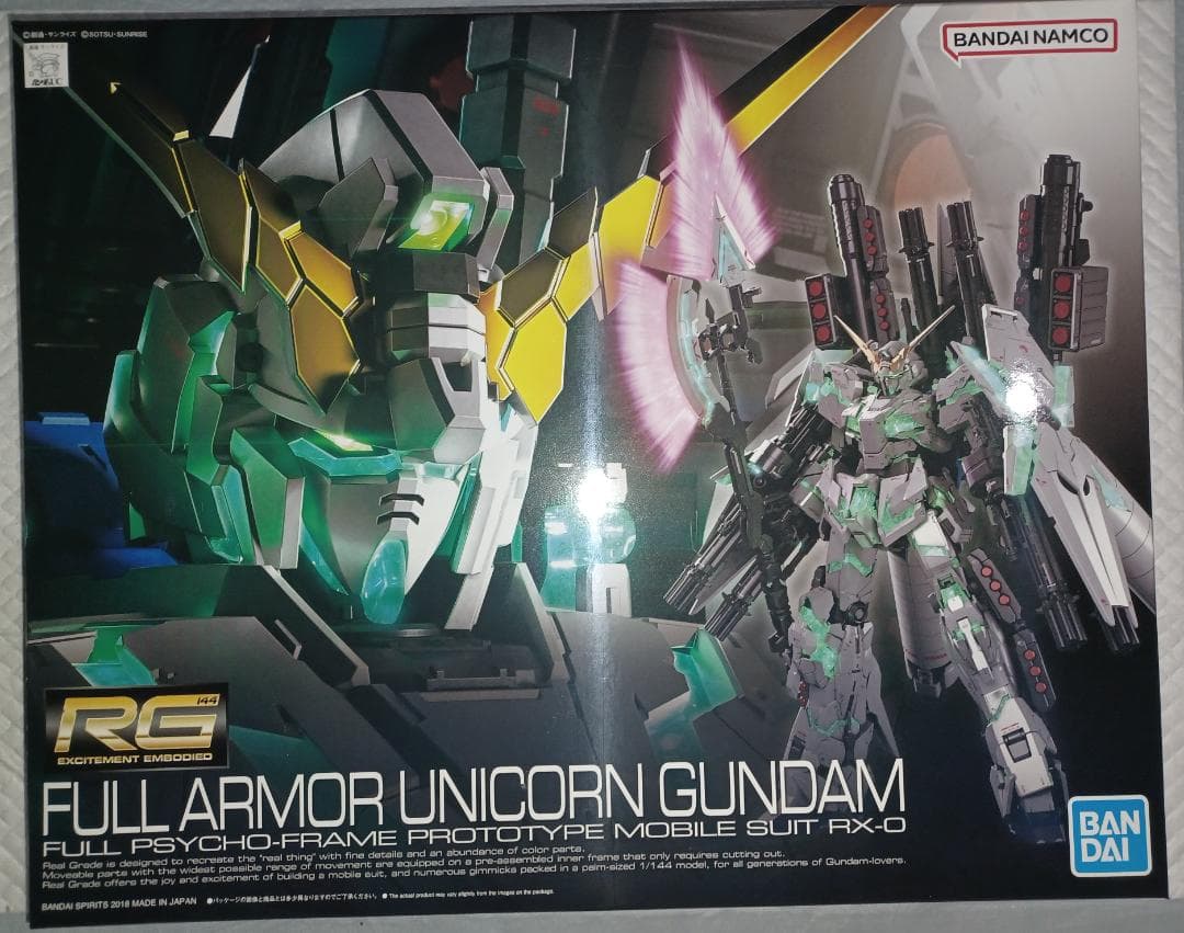 RG 1/144 ガンダムUC　プラモデルセット