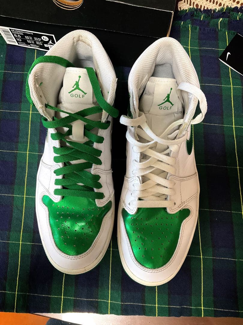 ★Jordan Golf スニーカー ホワイト/グリーン　26.5cm