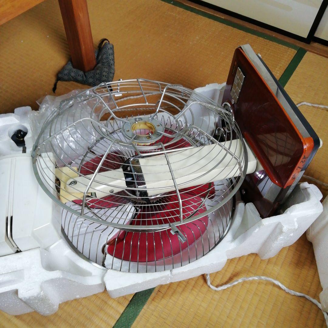 日立扇風機 さわ風 H-727 昭和レトロ 35cm ワインレッド アンティーク