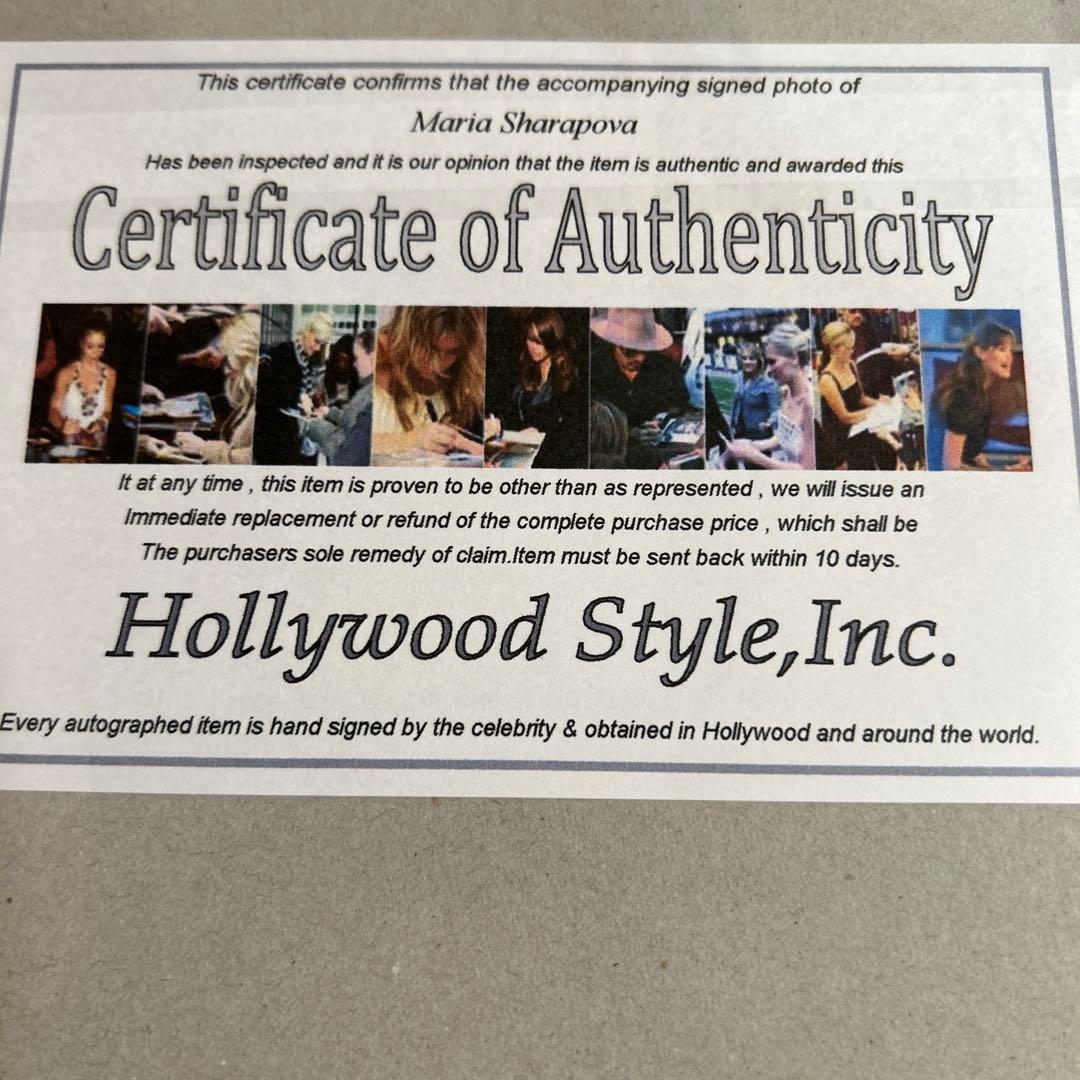 マリア・シャラポワ 直筆サイン写真 - メルカリ