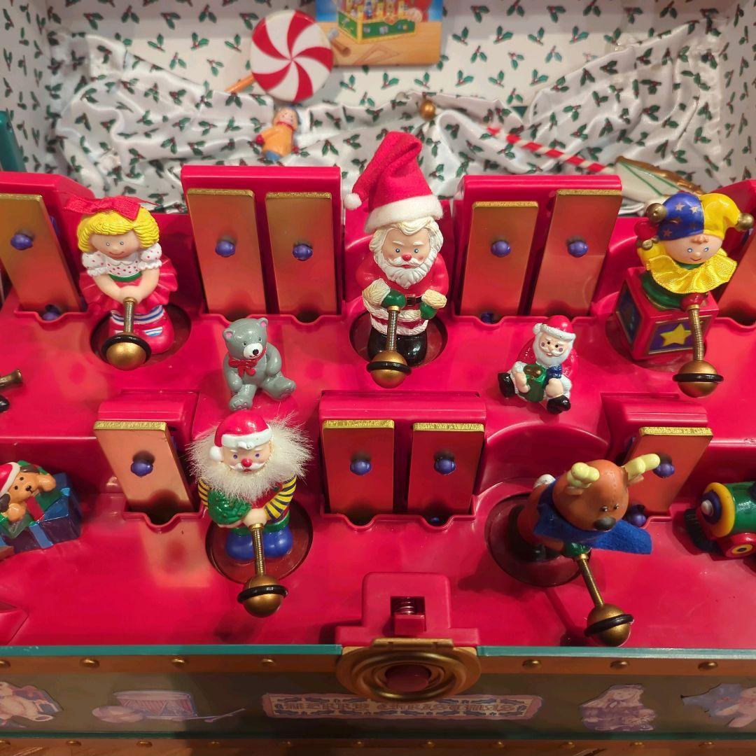 【レトロ】ミスタークリスマス サンタ ミュージカル トイチェスト オルゴール演奏