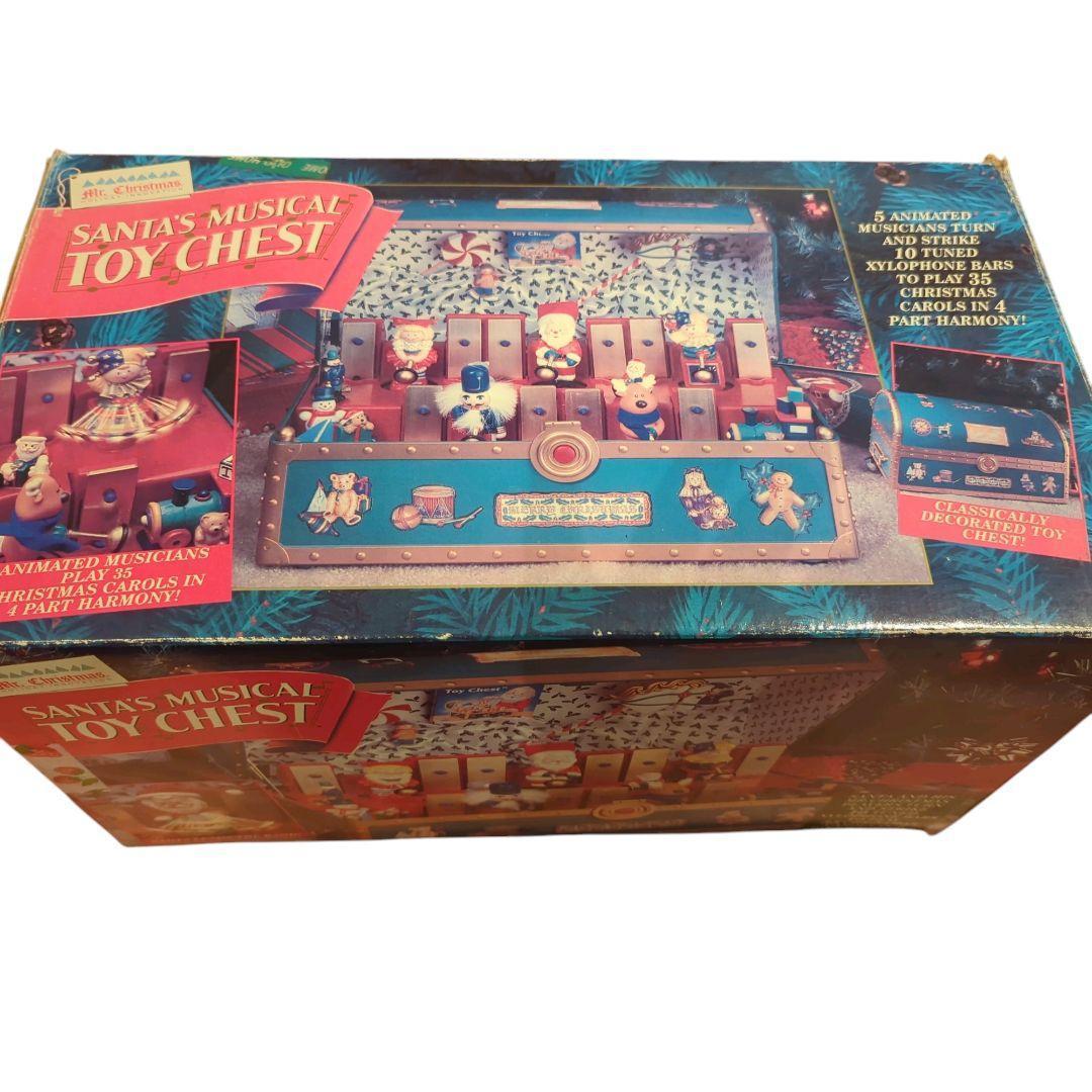 【レトロ】ミスタークリスマス サンタ ミュージカル トイチェスト オルゴール演奏