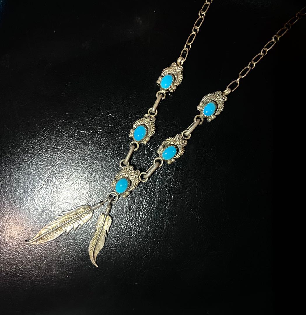 蘭　NAVAJO ナバホ RB刻印 シルバー ターコイズ ナバホ ターコイズ&スターリングシルバー ハンドメイド ビンテージ