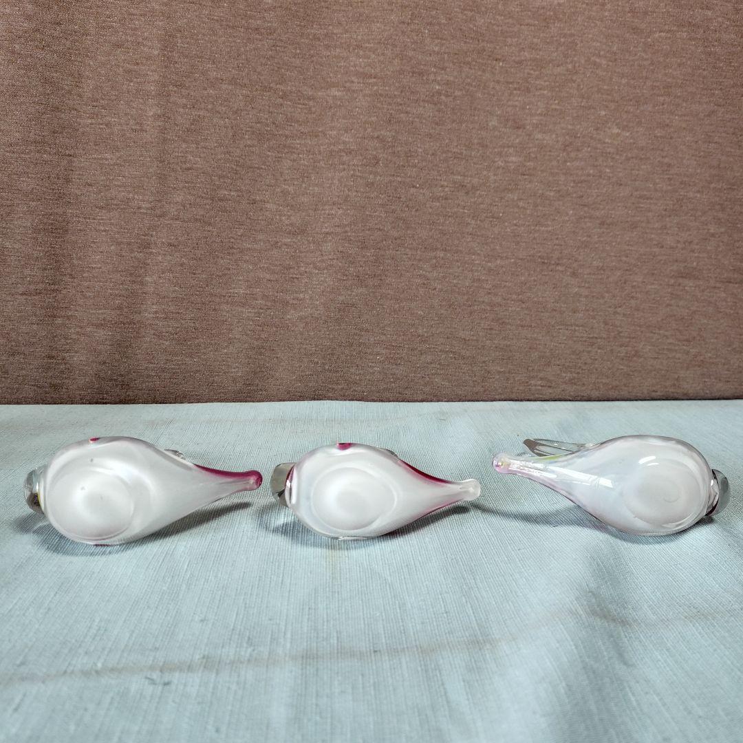 ボヘミアンクリスタル白鳥夫婦と同ガラス製子白鳥3羽家族 - メルカリ