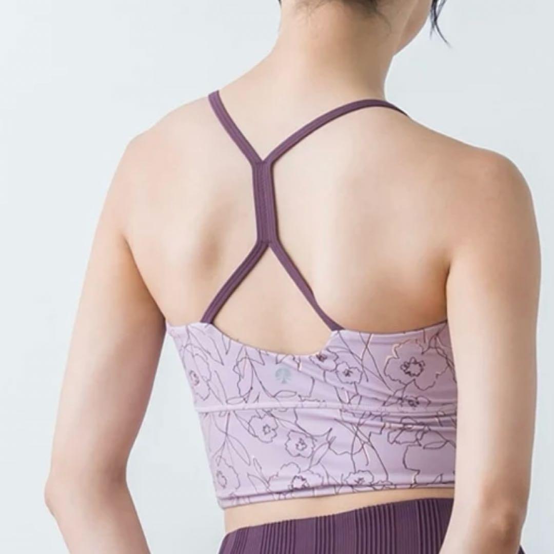 SUKALAドローイングフラワーセパレートタンクトップ&ブラトップセット M