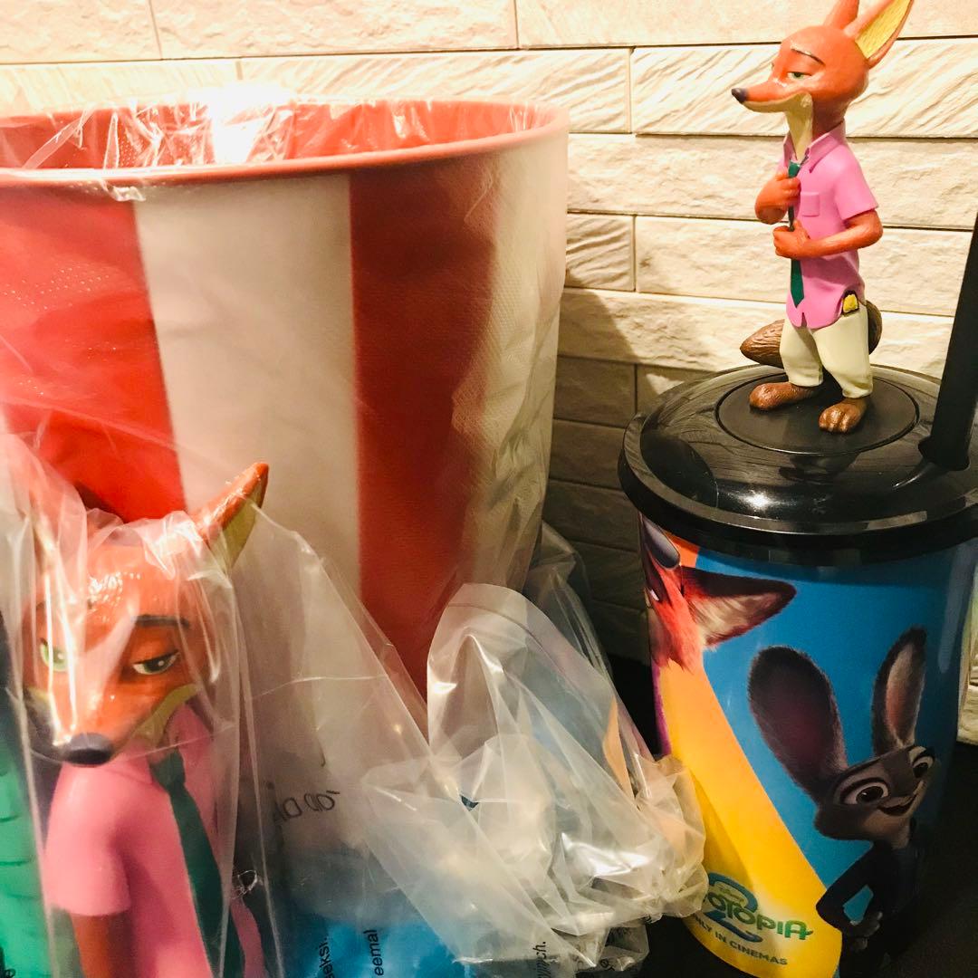 新品 数量限定 ズートピア2 ポップコーンカップ ドリンクカップ セット