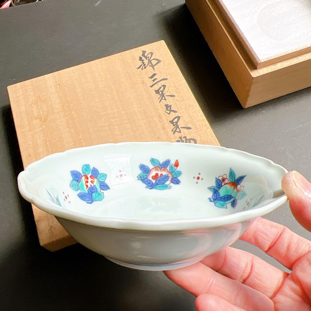 人間国宝 14代目 今泉今右衛門 錦果物皿 有田焼 木箱入り - メルカリ