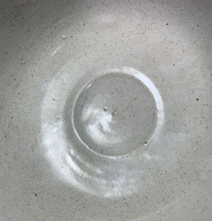 茶道具　膳所焼　菖蒲茶碗　陽炎園　即中斎書付