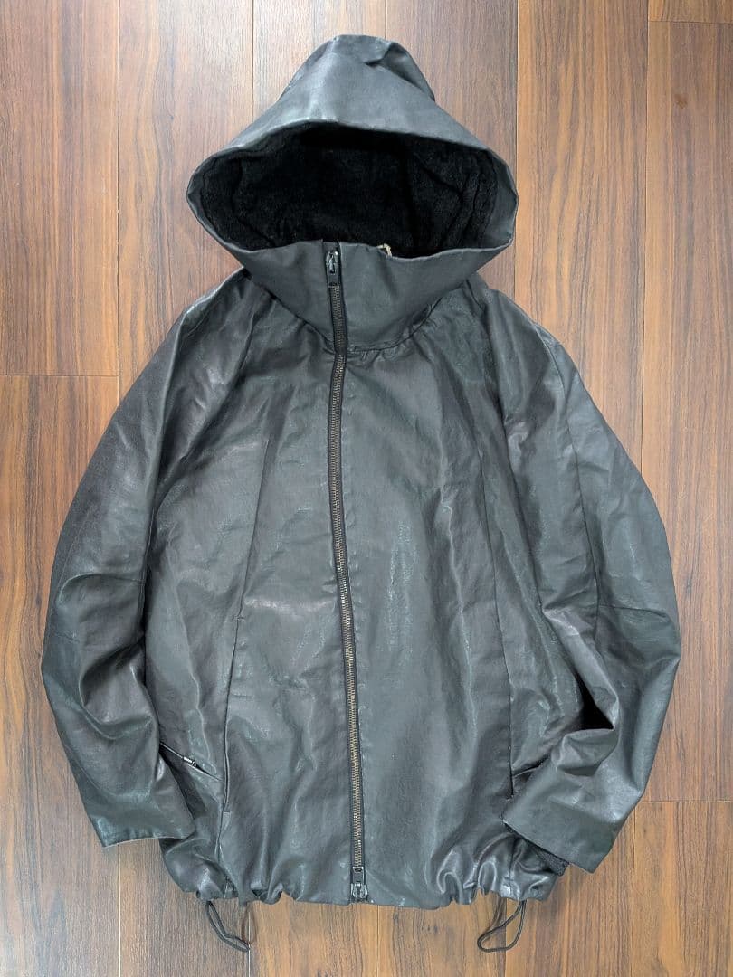 A*9様 the viridi-anne × cerruti ハイネックジャケッ The Viridi-anne - ウールパイル ハイネックジャケット (B-GRAYBEIGE