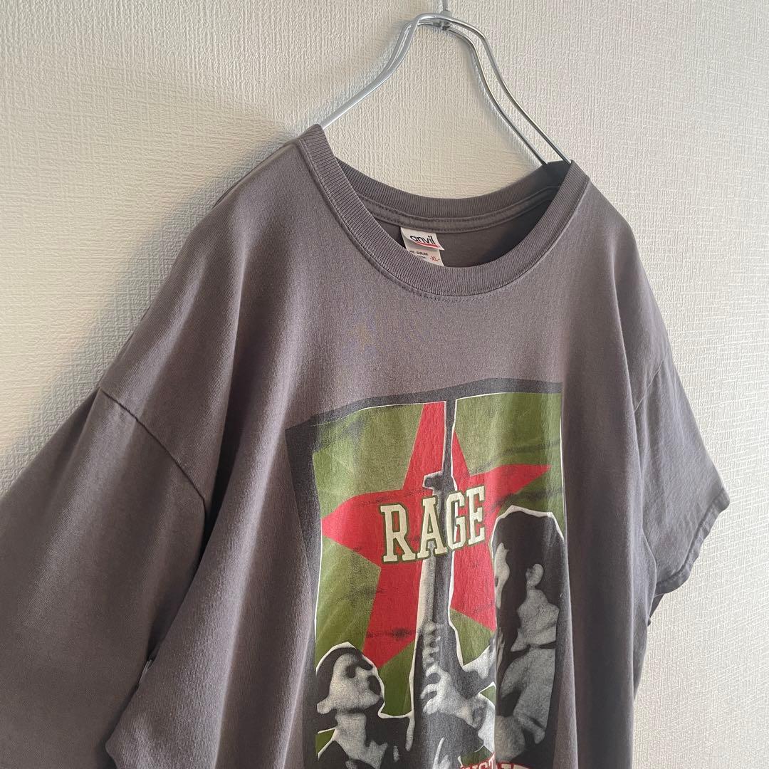 レイジアゲインストザマシーン☆バンドTシャツ☆バンT☆00s☆グレー☆XLサイズ