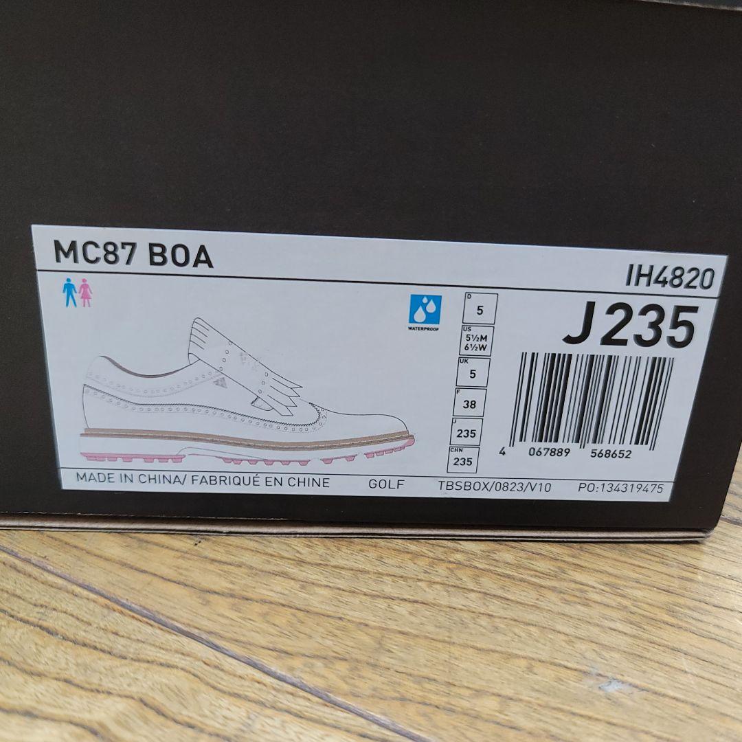 【未使用】アディダス レディース ゴルフシューズ MC87 ボア 23.5cm