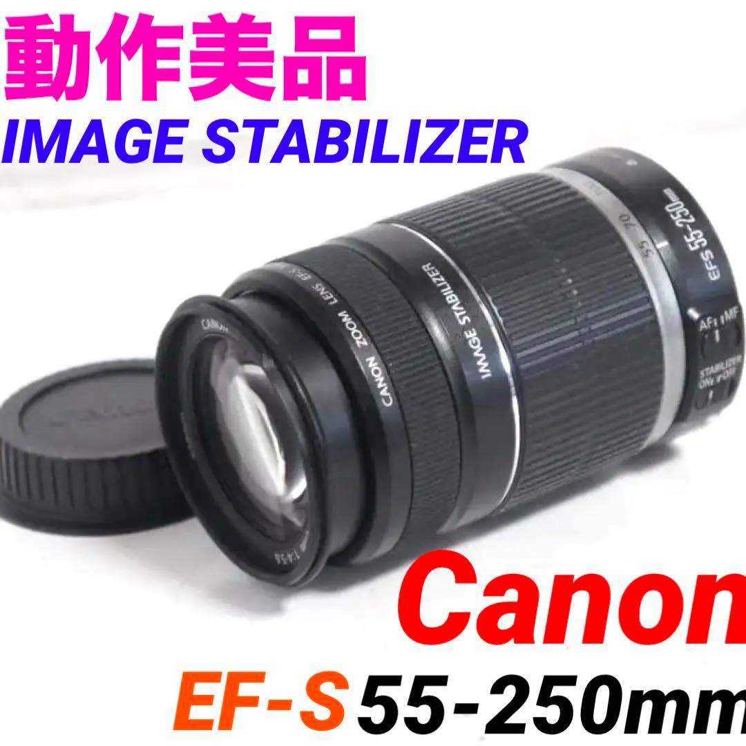 動作美品★Canon EF-S 55-250mm F4-5.6 IS 522 キヤノン（Canon） 望遠レンズ 未使用品 保証 EF-S 55-250mm F4-5.6 IS