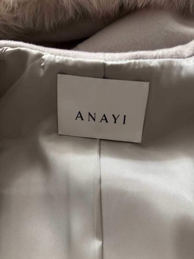 ANAYI フォックスファー付きダッフルコート 36 - メルカリ