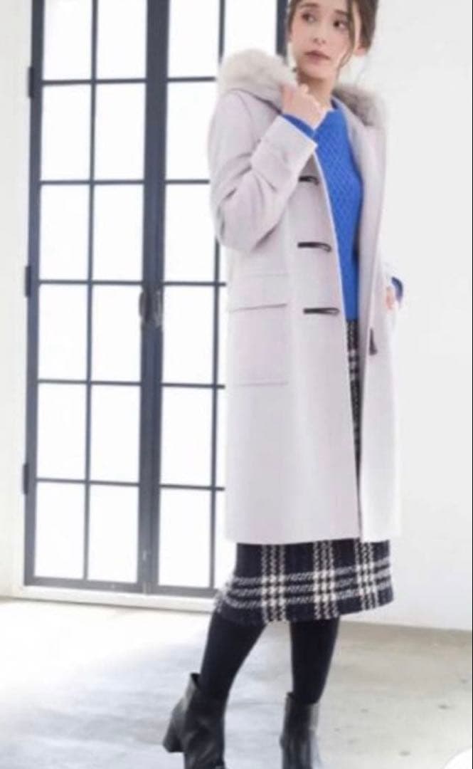 ANAYI フォックスファー付きダッフルコート 36 - メルカリ