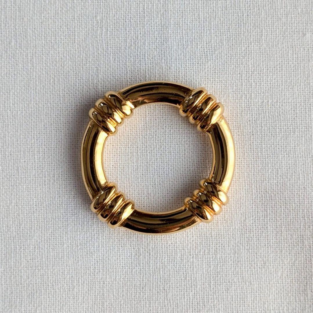 【美品】Hermes エルメス スカーフリング 《ブーエ》 GP