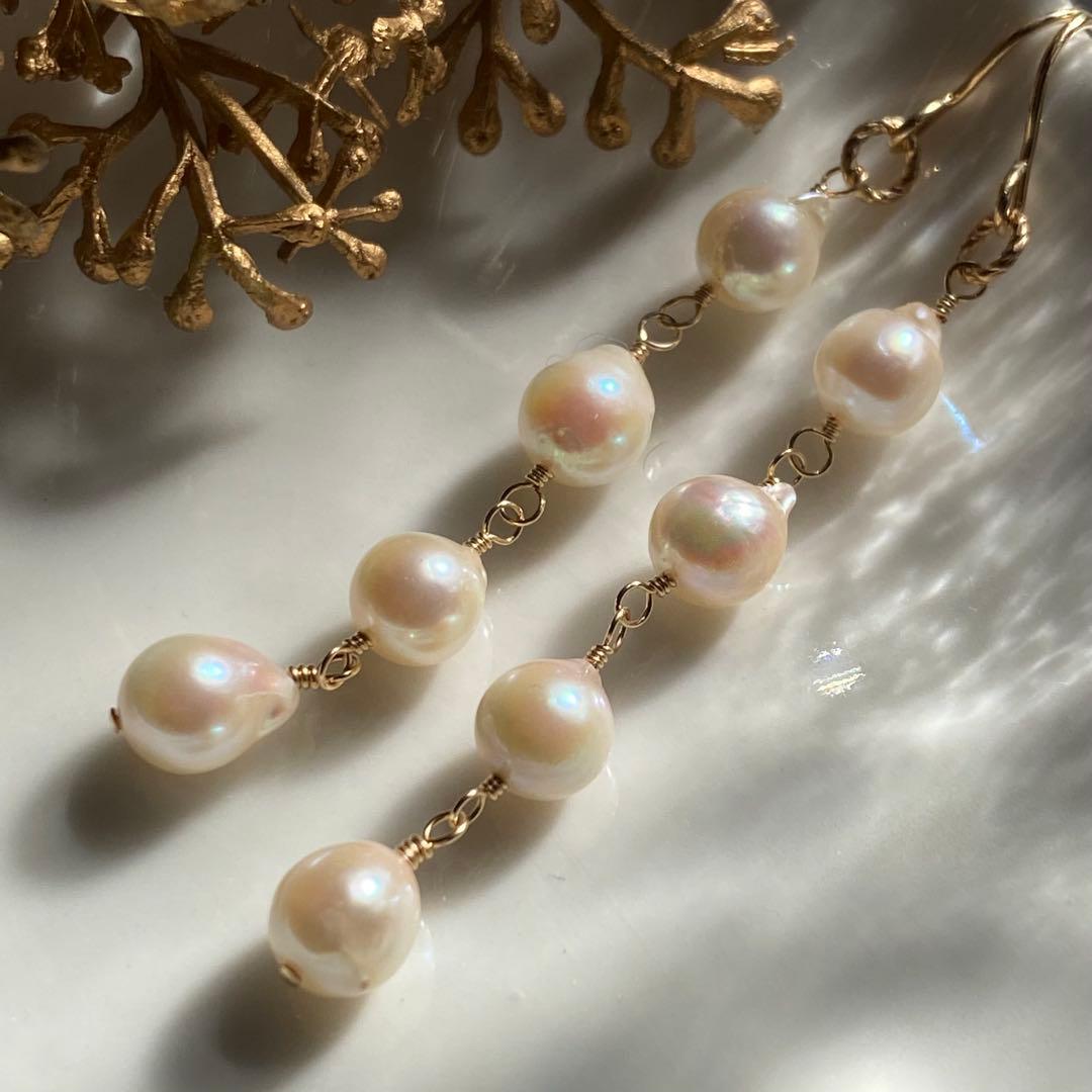 専用です】アコヤ真珠バロック✴︎14kgfピアスP288 ・他