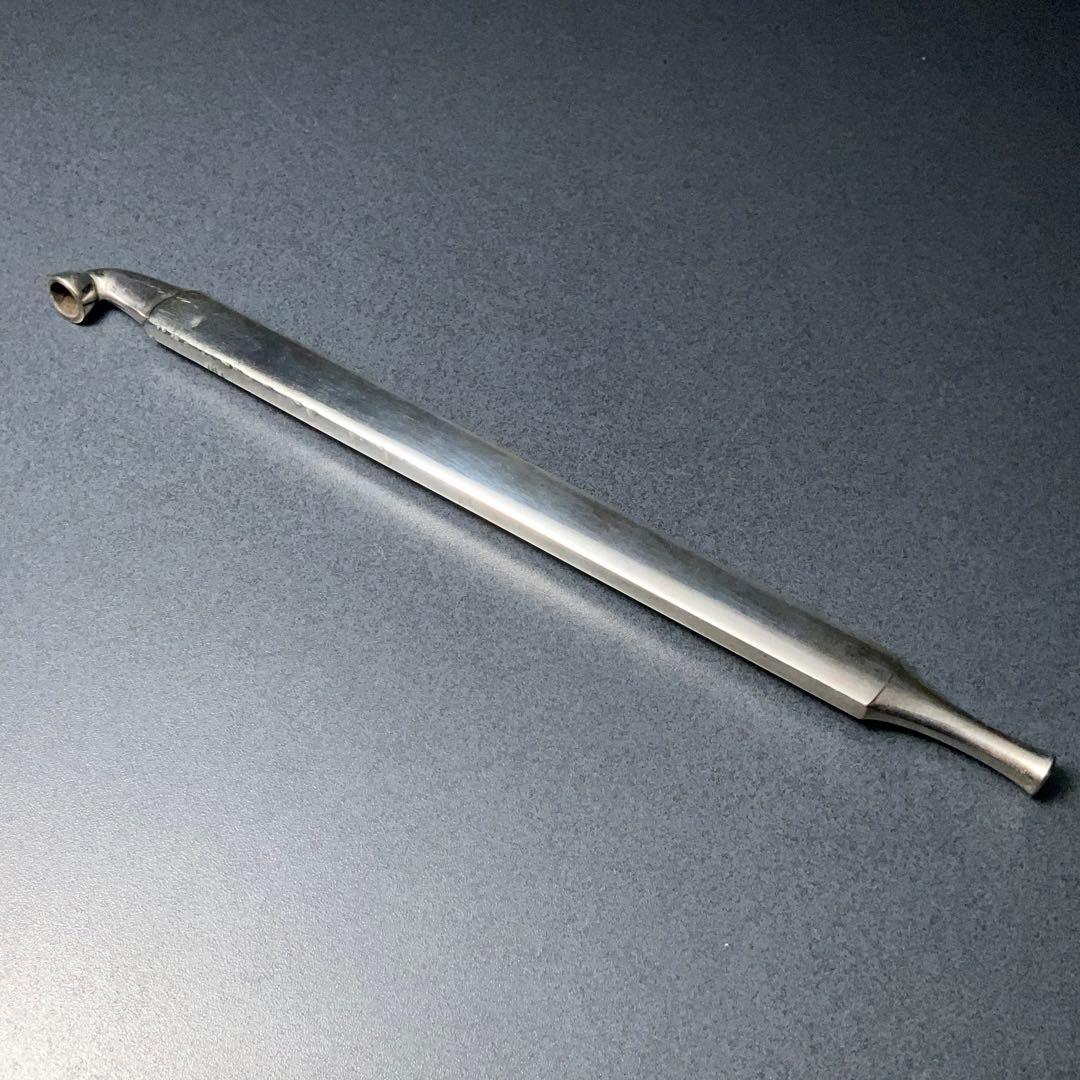 煙管キセル　刀豆　アンティーク　骨董　R1254お2 楽天市場】泥右衛門煙管 純銀刀豆 延べ 五寸 約150mm きせる 桐箱入り