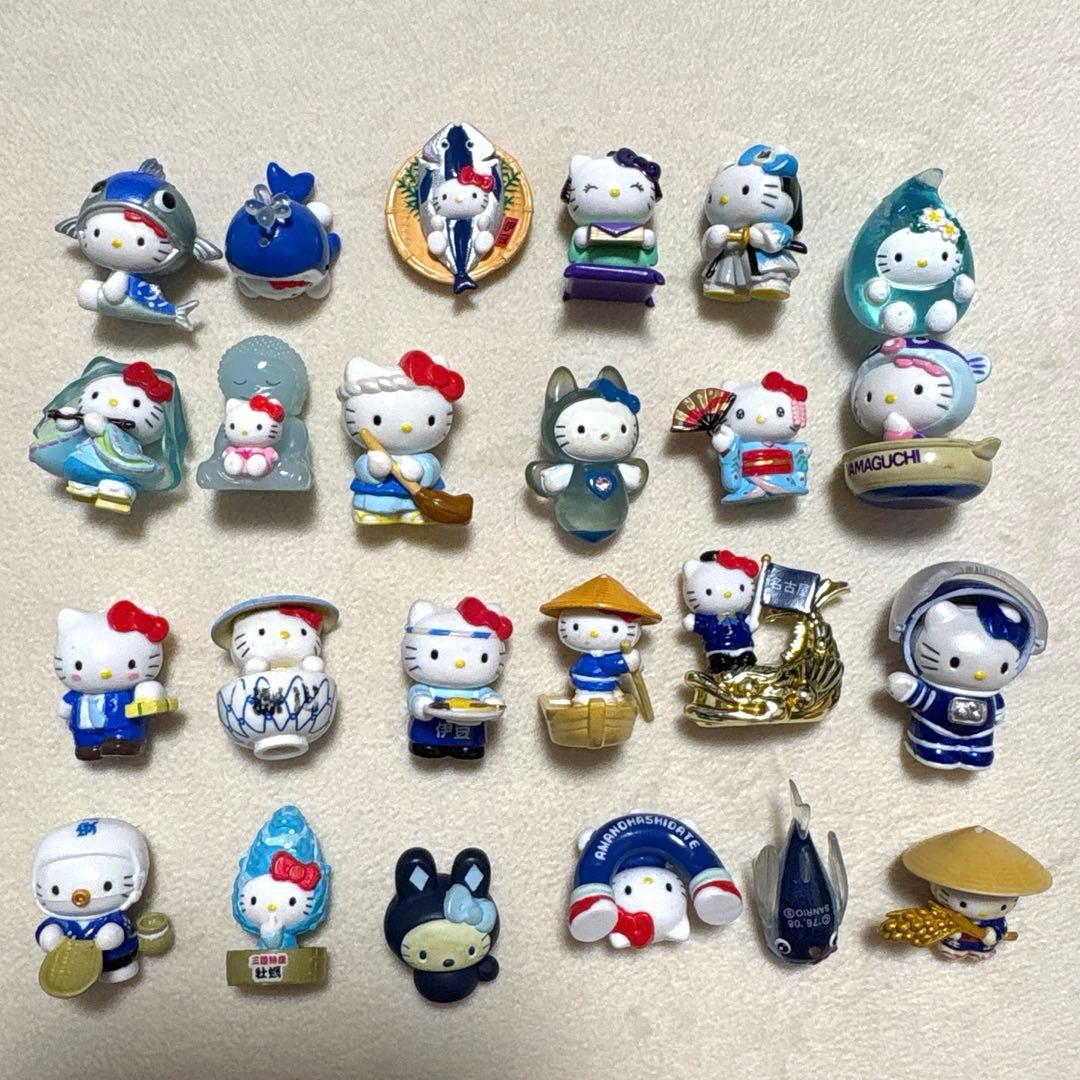 ご当地キティ　まとめ売り　ファスナーマスコット24個　限定　金具なし Yahoo!オークション -「キティファスナーマスコット」の落札相場・落札価格