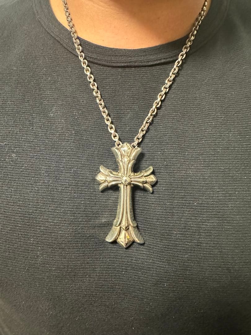 クロムハーツ DBL CH CRS LRG/ラージダブルCHクロス ペンダント - メルカリ