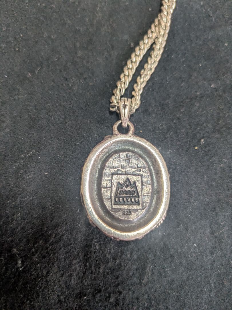 SAAD】サード天然石イーグルフェザーネックレス【美品】 - メルカリ