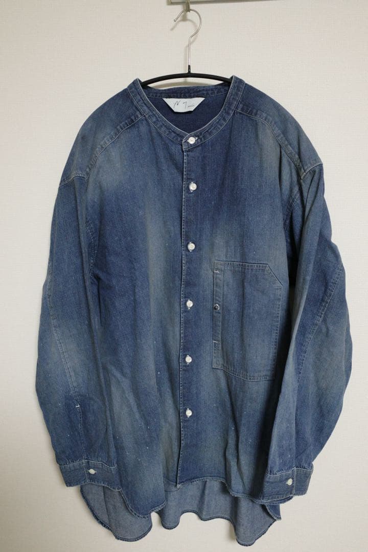 ANCELL 26ss DENIM BAND COLLAR SHIRTサイズ3 - メルカリ