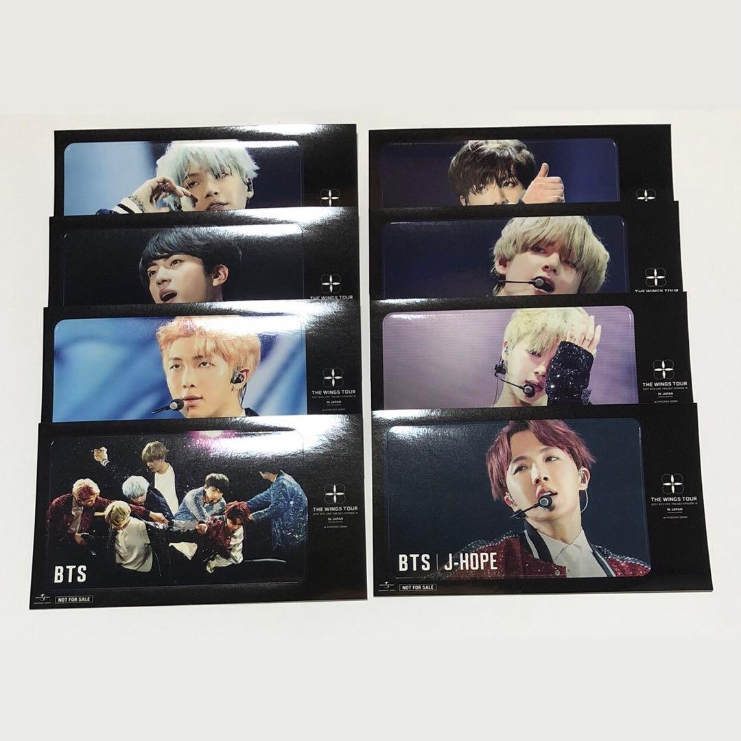 BTS WINGS 購入特典 ICカードステッカー 8枚 非売品 - メルカリ