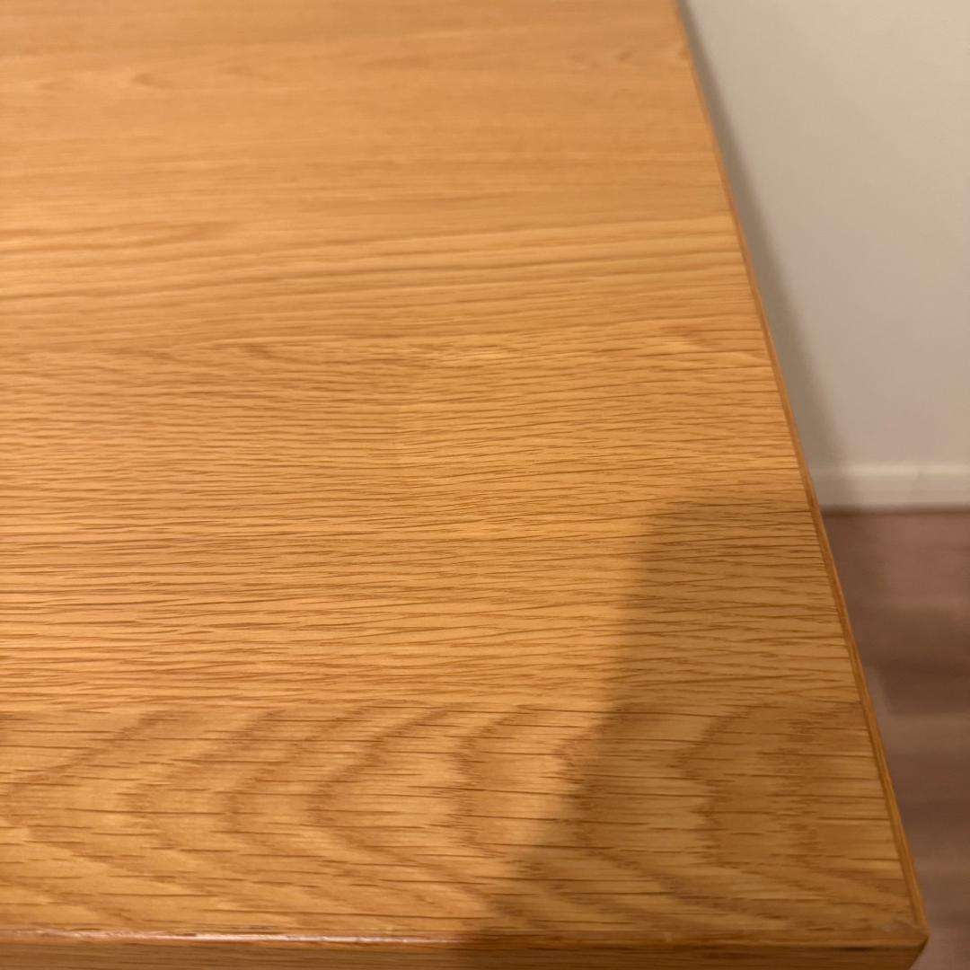 無印良品 木製折りたたみテーブル オーク材突板 幅120cm - メルカリ
