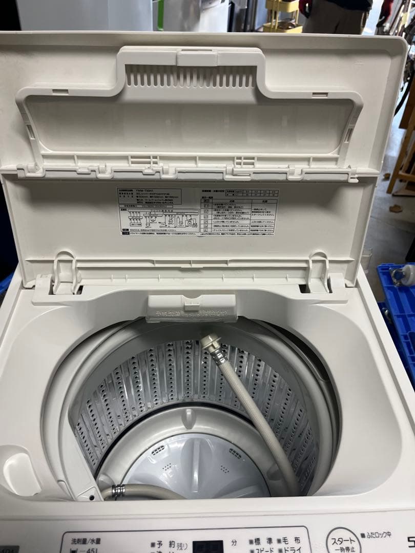 全自動洗濯機 ヤマダ YWM-T50H1 5.0kg 2021年製　T