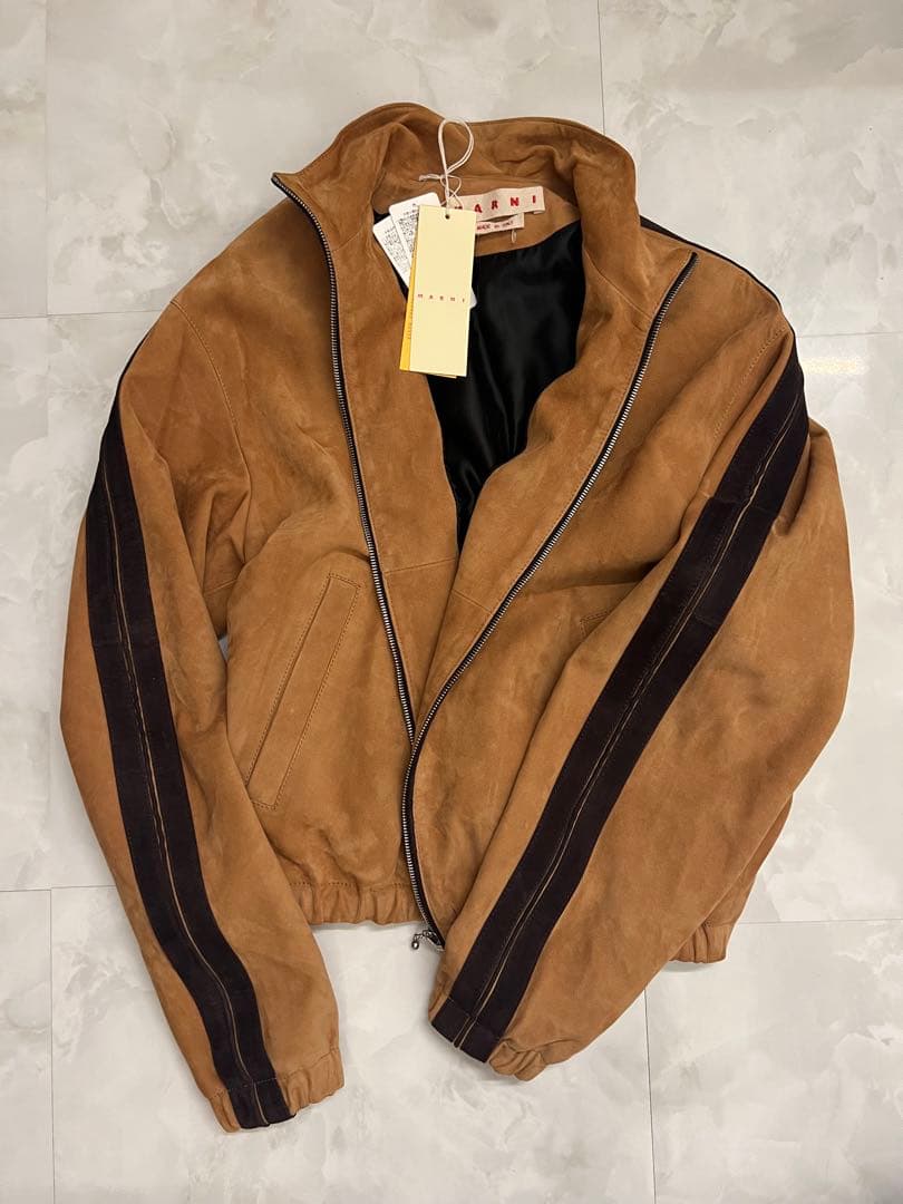 【get】　MARNI レザーブルゾン MORE VARIATION】MARNI（マルニ）シープスキンレザーブルゾン