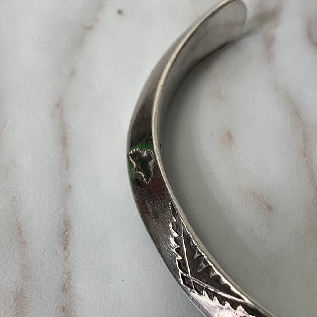 Dear Blossom トライアングルバングル silver刻印 ナバホ - メルカリ