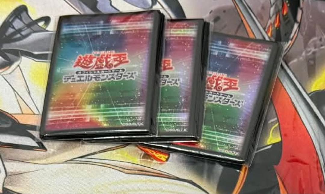 遊戯王 yotインドネシア 公式 スリーブ 虹色 20枚入り 3パックセット