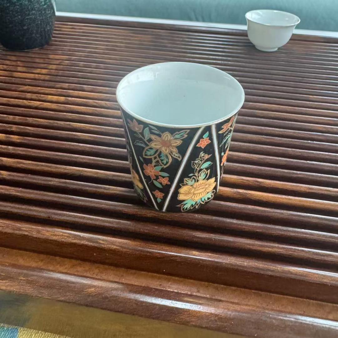 萩焼 茶碗 山根清玩作 共箱・栞付き