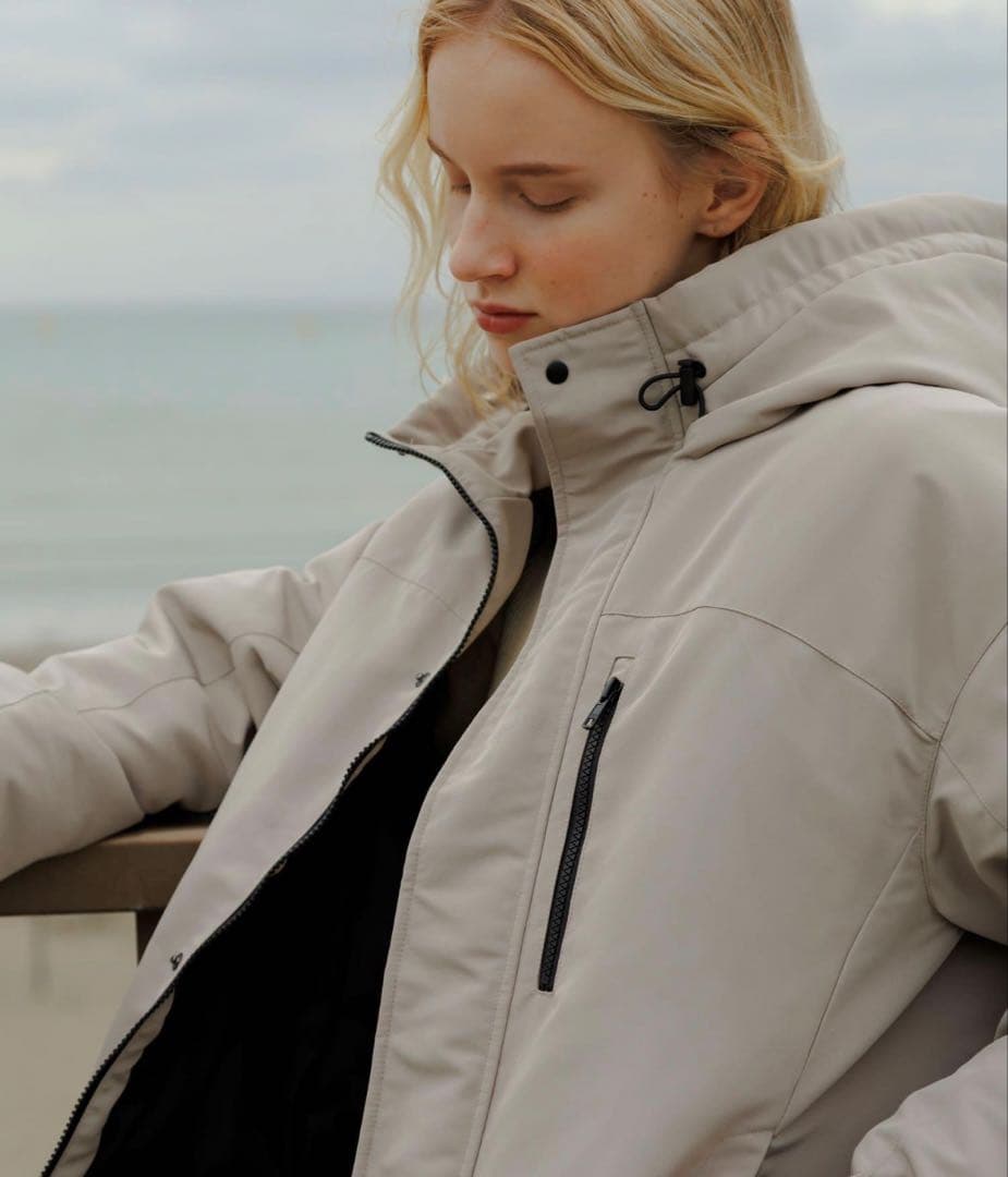 フーディーダウンジャケット DRESKIP（ドレスキップ） ダウンコート ダウンジャケット 「撥水