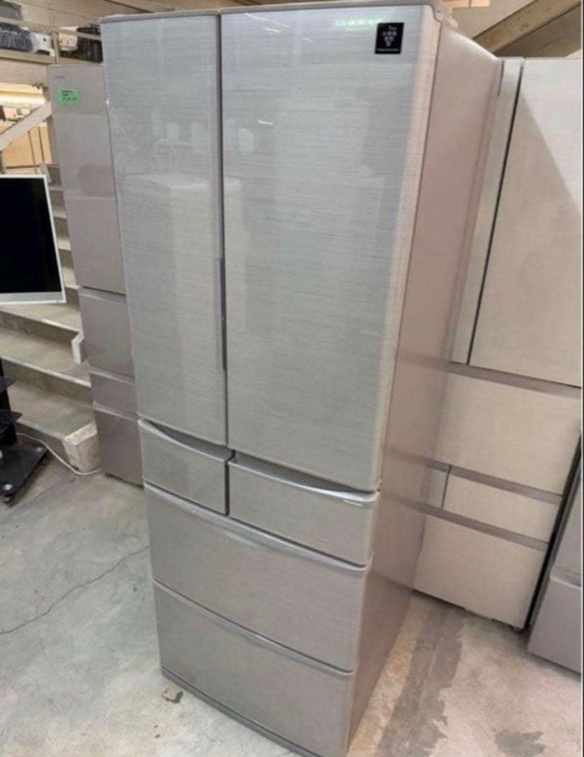 2018年式 455L シャープ 6ドア冷蔵庫 SJ -F462D-S
