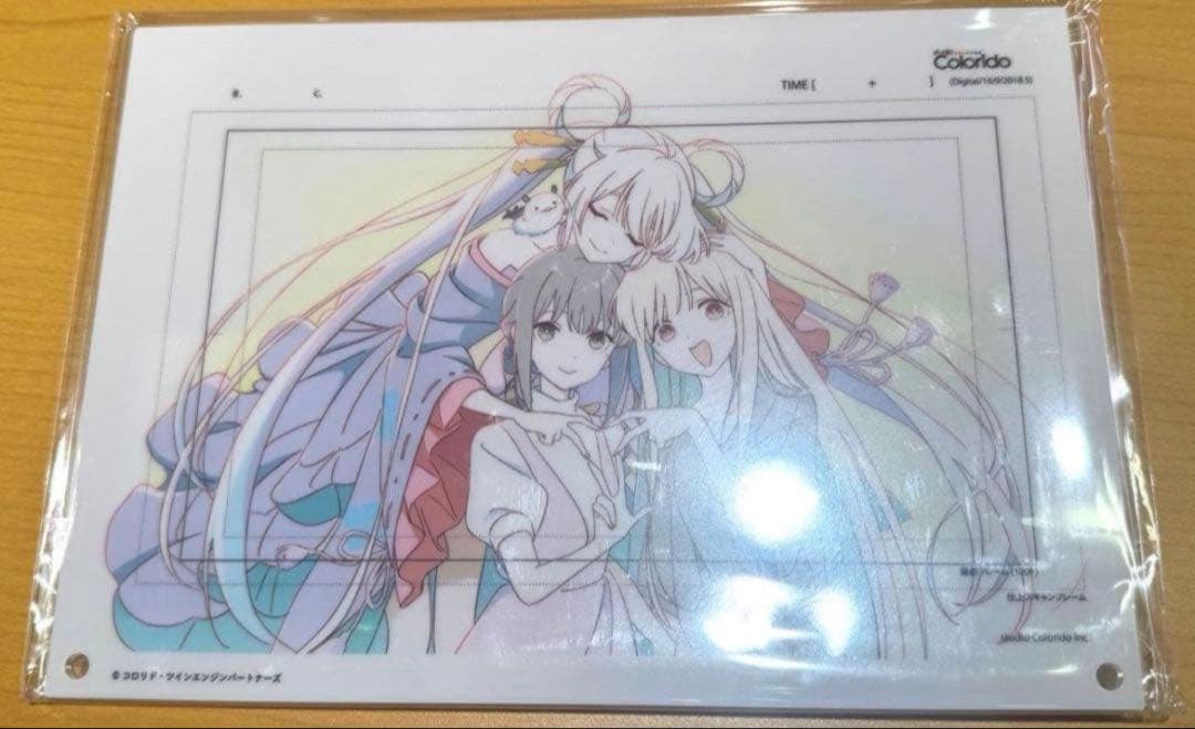 超かぐや姫 ラフ原画 アクリルパネル かぐや 酒寄彩葉 月見ヤチヨ