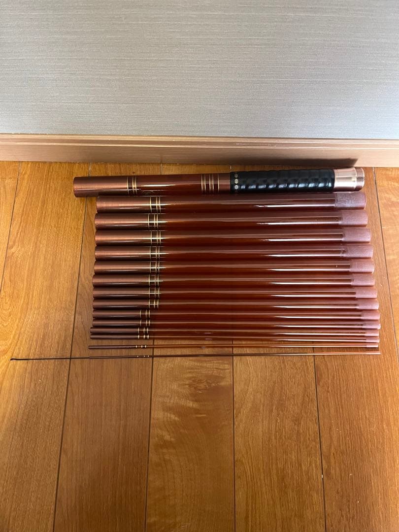 中古 daiwa 渓流竿 琥珀 中硬調子 51 ダイワ 16本継 ケース付き - メルカリ