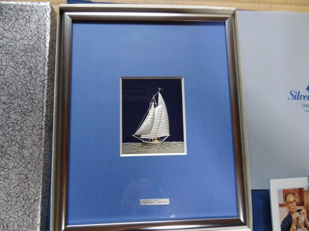 純銀 シルバー999 額 yacht takehiko ヨット 武比古 極美品 - メルカリ