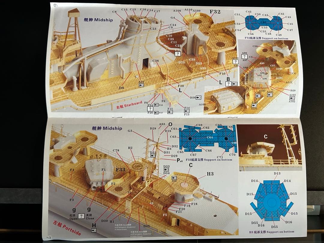 1/350 ファイブスター冬月コンプリートアップグレードセット特別版　ウェーブ用