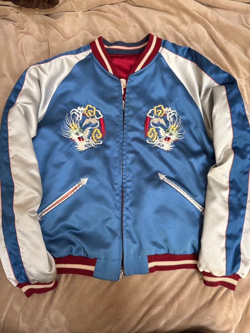 美品 テーラー東洋 2面用 龍 日本限定 スカジャン vintage サテン