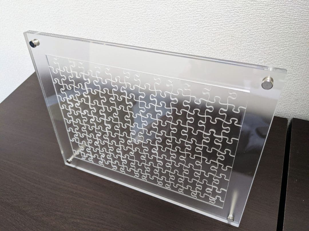 ★値下げ★ガラスのジグソーパズル 29.5cm✕23cm アクリルフレーム付