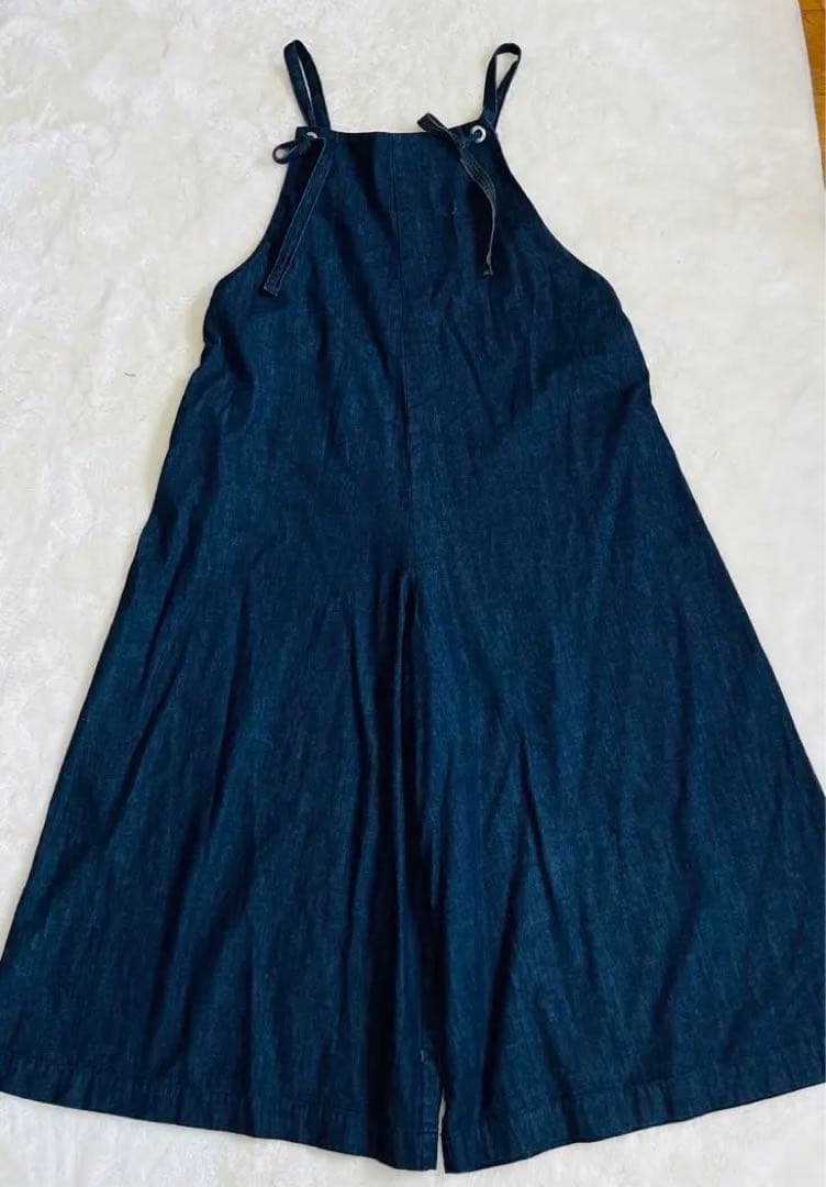美品✨】パラスパレス オールインワン ダンガリー インディゴ デニム F