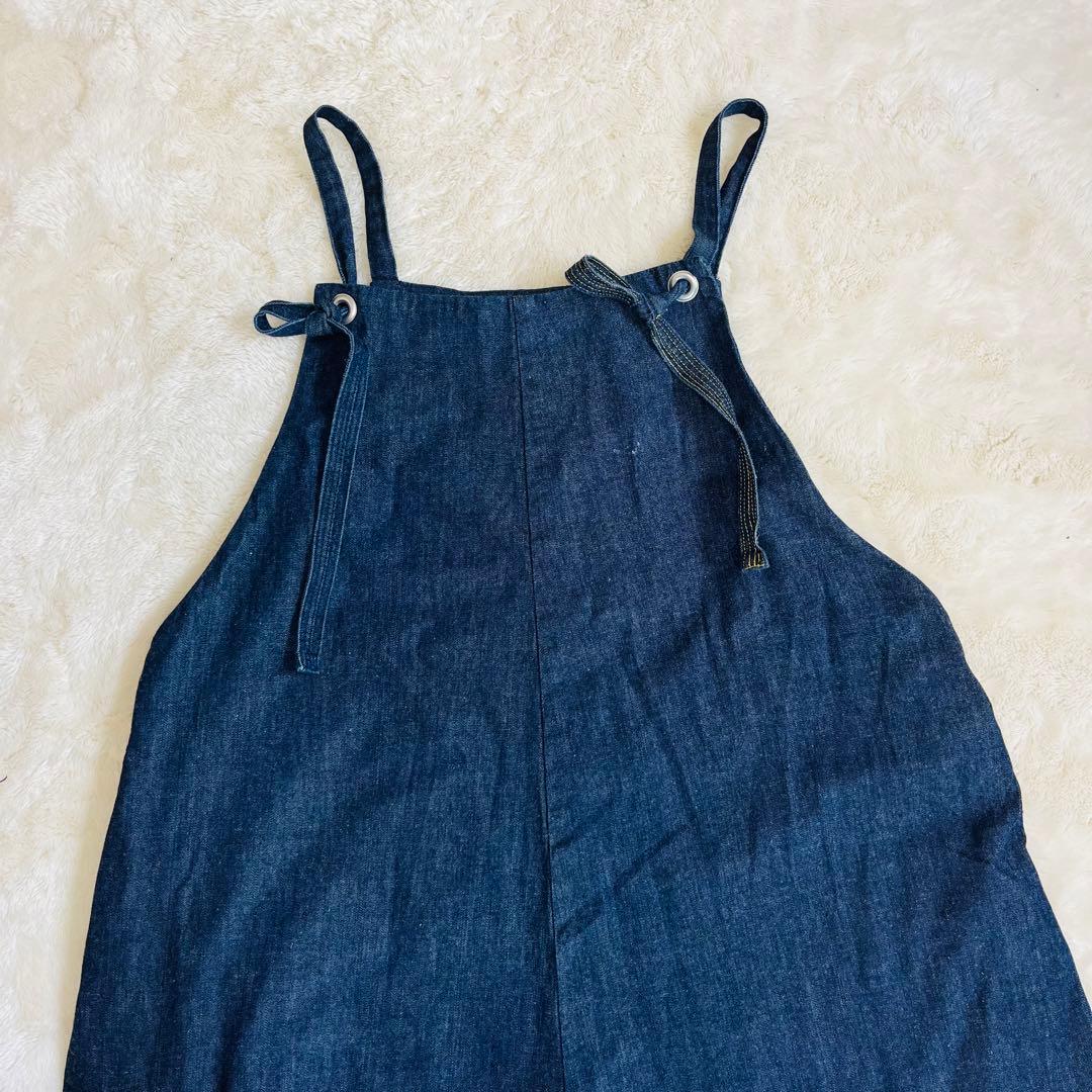 美品✨】パラスパレス オールインワン ダンガリー インディゴ デニム F