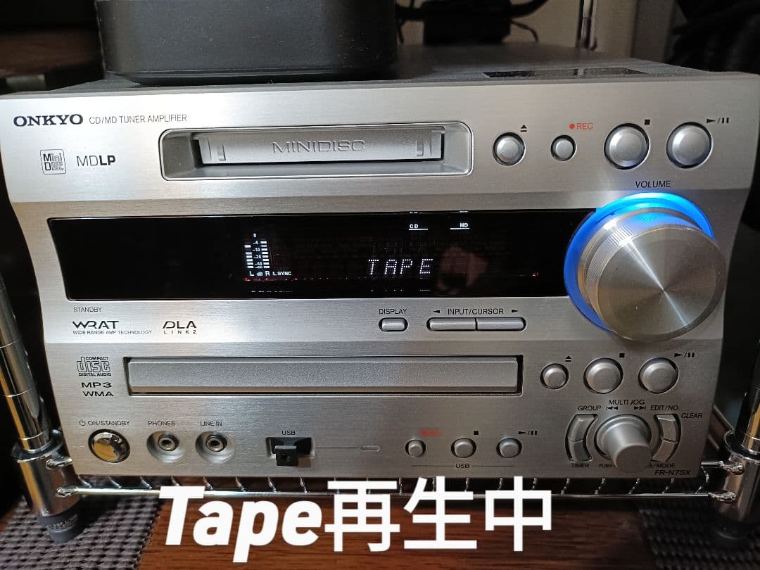 ONKYO K-SX7 カセットデッキ 整備済 完動品 各ケーブル テープ付