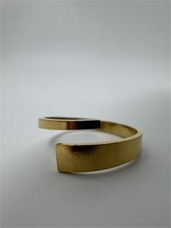 《美品/日本製18金》K18ゴールド オープンリング1.19g 11号