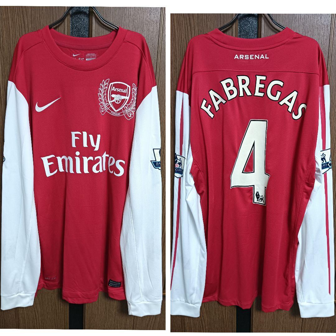 ナイキ アーセナル セスク・ファブレガス 125周年 長袖ユニフォーム L ナイキ アーセナル セスク・ファブレガス 125周年 長袖ユニフォーム L