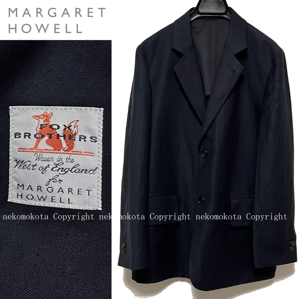 マーガレットハウエル フォックスブラザーズ ウール リネン ジャケット