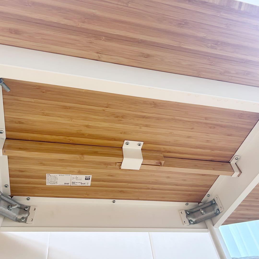 IKEA PS 2012 ドロップリーフテーブル バタフライテーブル 伸縮式 竹