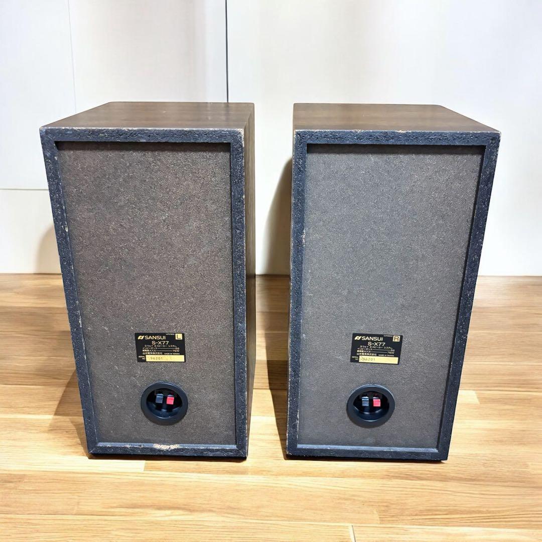 動作良好】SANSUI S-X77 ペア 3Way スピーカー 美品 木製 - メルカリ